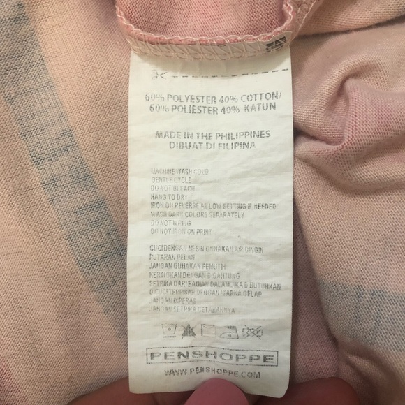 Striped 70s Pink/Blue Shirt - Picture 5 of 5